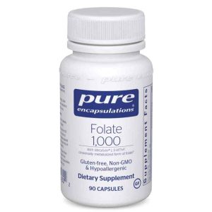 Folate 1000, 90 Capsules, by Pure Encapsulations
