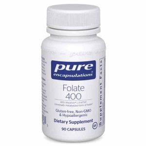 Folate 400, 90 Capsules, by Pure Encapsulations