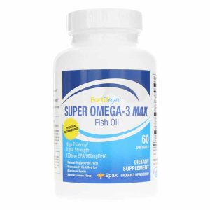 Fortifeye Super Omega 3 MAX Fish Oil, 60 Softgels, by Fortifeye Vitamins