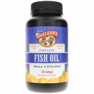 Fresh Catch Fish Oil Omega-3 EPA/DHA in Natural Orange, by Barleans Organic Oils
