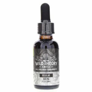 Full Spectrum CBD Oil Black Label Regular 500 Mg, 1 Oz, by Wild Theory CBD