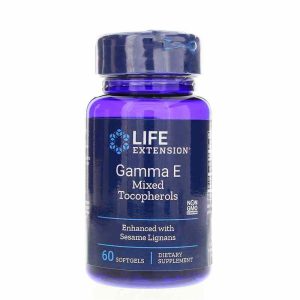 Gamma E Mixed Tocopherols with Sesame Lignans, 60 Softg, by Life Extension