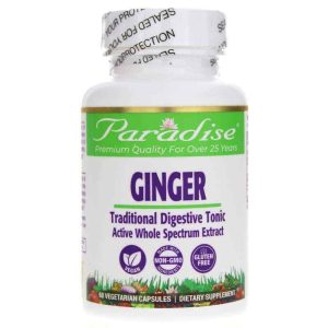 Ginger, 60 Veg Capsules, by Paradise Herbs