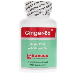 Ginger-B6, 120 Veg Capsules, by Karuna