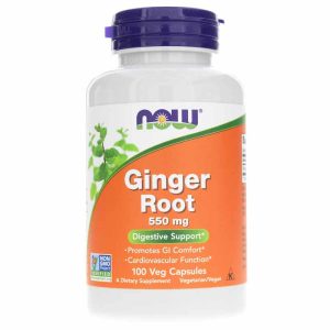 Ginger Root 550 Mg, 100 Capsules, by NOW Foods