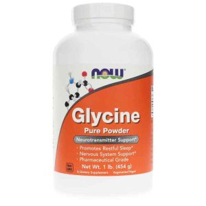 Glycine Pure Powder, 1 Lbs, by NOW Foods