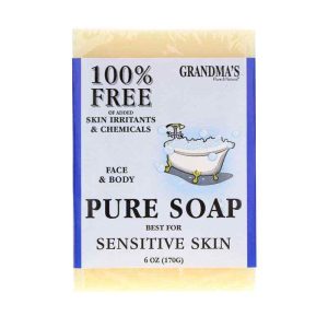 Grandmas Lye Soap Bar, 6 Oz, by Remwood Products