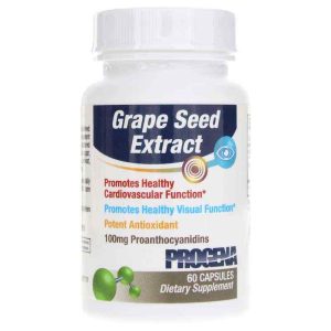 Grape Seed Extract 100 Mg, 60 Capsules, by Progena