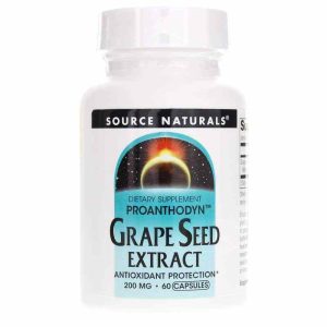 Grape Seed Extract Proanthodyn 200 Mg Capsules, by Source Naturals