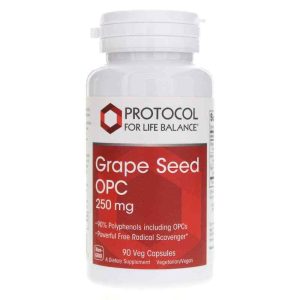 Grape Seed OPC 250 Mg, 90 Veg Capsules, by Protocol For Life Balance