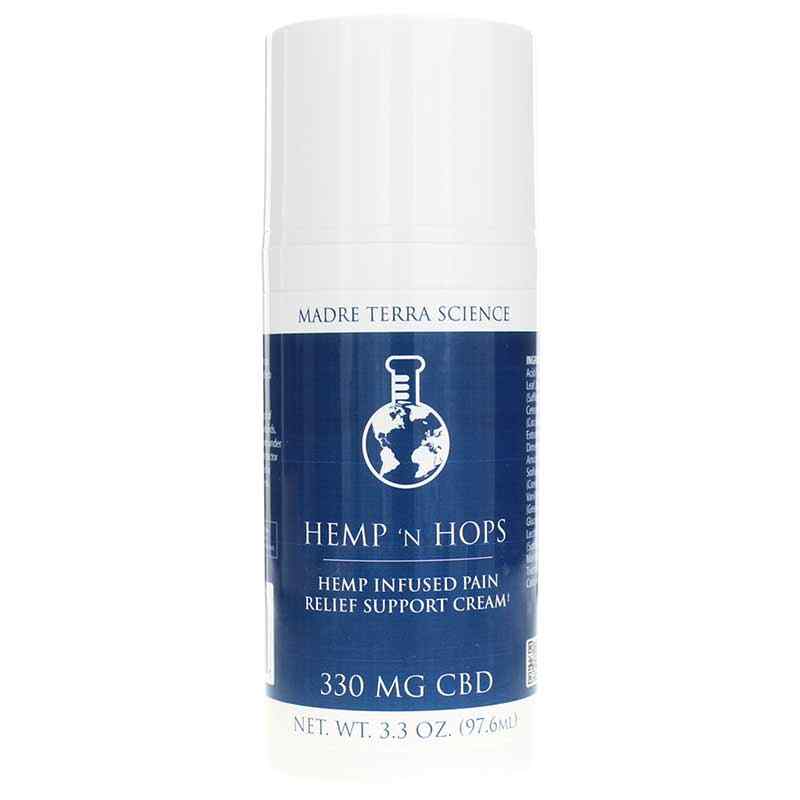 Hemp 'n Hops 200 Mg Topical Cream, 2 Oz, by Madre Terra Science