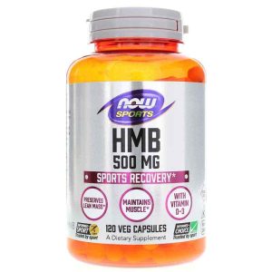HMB 500 Mg Sports Recovery, 120 Veg Capsules, by NOW Foods