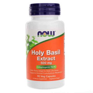 Holy Basil Extract 500 Mg, 90 Veg Capsules, by NOW Foods