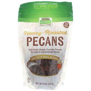 Honey-Roasted Pecans, 8 Oz, by NOW Foods