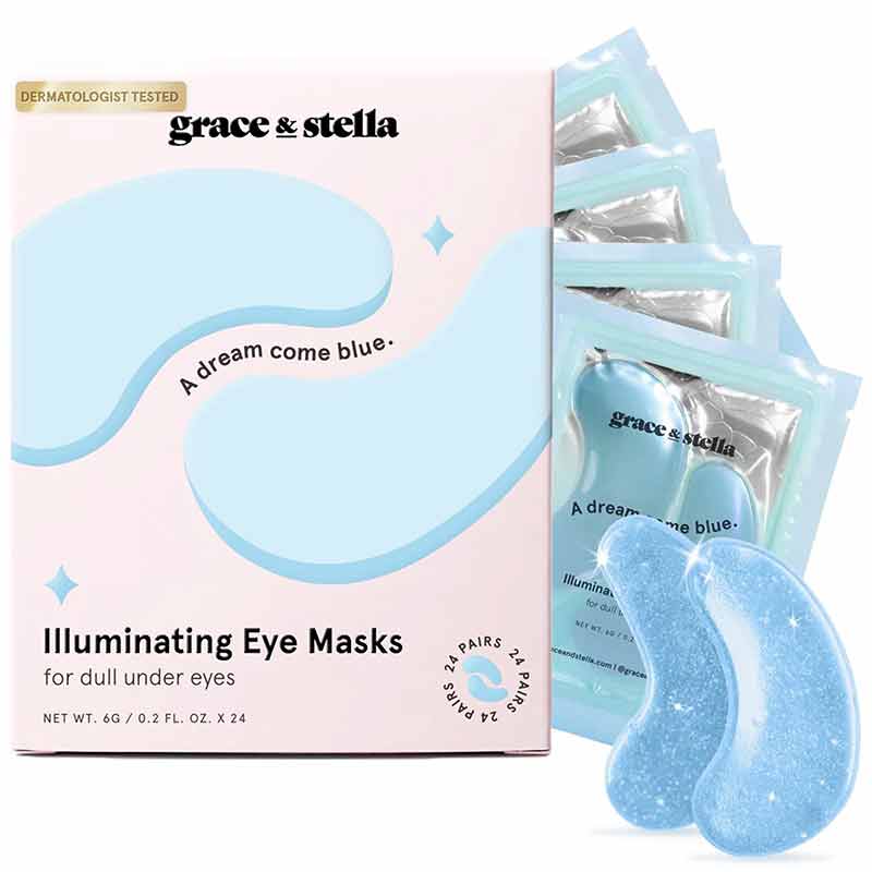 Hydrating & Soothing Under Eye Masks, 24 Pairs, by Grace & Stella