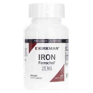 Iron 25 Mg, 120 Capsules, by Kirkman