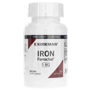 Iron 5 Mg, 120 Capsules, by Kirkman