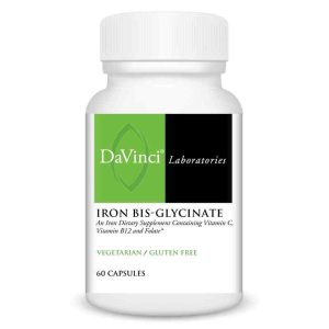 Iron Bis-Glycinate, 60 Veg Capsules, by DaVinci Labs