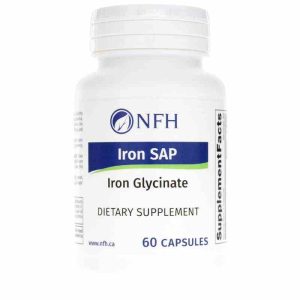 Iron SAP Iron Glycinate, 60 Capsules, by NFH