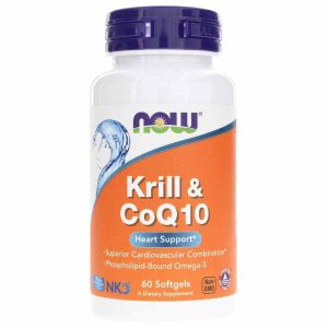 Krill & CoQ10, 60 Softgels, by NOW Foods