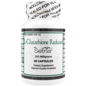 L-Glutathione Reduced with Setria 250 Mg, 60 Capsules, by Montiff
