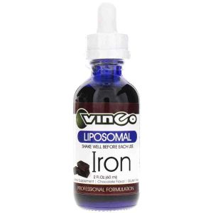 Liposomal Liquid Iron Chocolate Flavor, 2 Oz, by Vinco