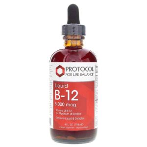 Liquid B-12 5,000 Mcg, 4 Oz, by Protocol For Life Balance