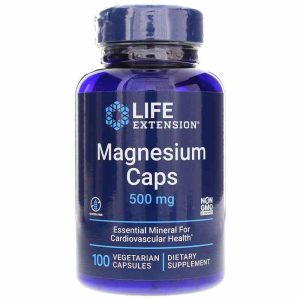 Magnesium Caps 500 Mg, 100 Veg Capsules, by Life Extension