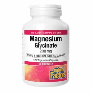 Magnesium Glycinate 200 Mg, by Natural Factors