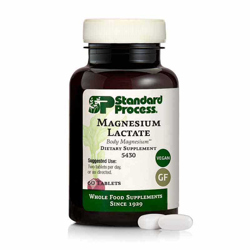 Magnesium Lactate, 60 Tablets, by Standard Process