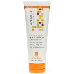 Mandarin Vanilla Body Lotion, Vitalizing Formula, 8 Oz, by Andalou Naturals
