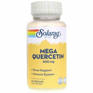 Mega Quercetin 600 Mg, 60 Veg Capsules, by Solaray