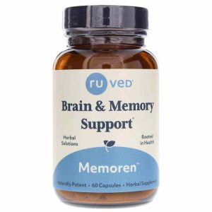 Memoren Brain & Memory Support, 60 Veg Capsules, by RUVED