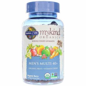 Men's Multi 40+ Whole Food Multivitamin Gummies, 120 G, by Garden of Life mykind Organics