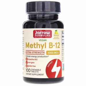 Methyl B-12 1,000 Mcg Lemon, 100 Chewable Tablets, by Jarrow Formulas
