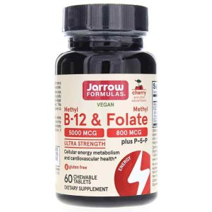 Methyl B-12 & Methyl Folate Cherry, 60 Lozenges, by Jarrow Formulas