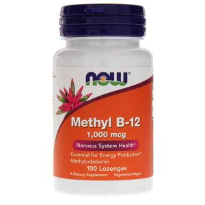 Methyl B-12 1000 Mcg, 100 Lozenges, by NOW Foods