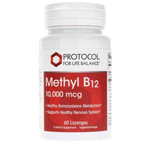 Methyl B12 10,000 Mcg, 60 Lozenges, by Protocol For Life Balance