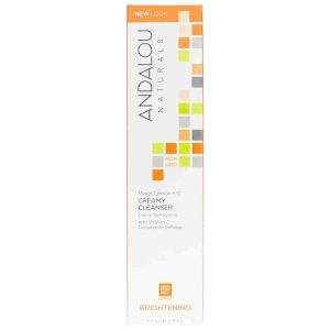 Meyer Lemon Creamy Cleanser, Brightening Formula, 6 Oz, by Andalou Naturals
