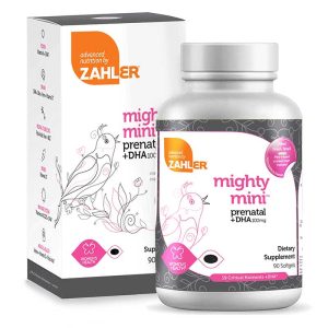 Mighty Mini Prenatal + DHA, 90 Softgels, by Zahler