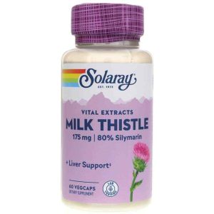 Milk Thistle Seed Extract 175 Mg, 60 Veg Capsules, by Solaray