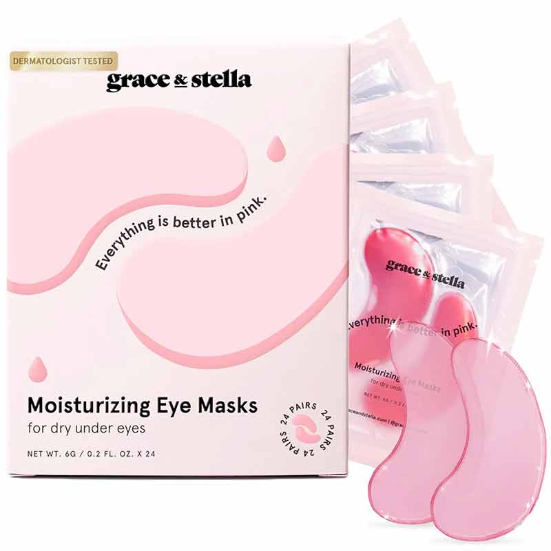 Moisturizing Under Eye Masks, 24 Pairs, by Grace & Stella