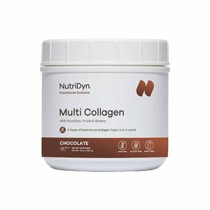 Multi Collagen with Fruits & Greens Chocolate, 20 Oz, by NutriDyn