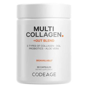Multi Collagen + Gut Blend, 90 Capsules, by Codeage