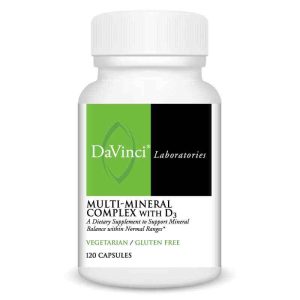 Multi-Mineral Complex with D3, 120 Capsules, by DaVinci Labs