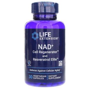 NAD+ Cell Regenerator & Resveratrol, 30 Veg Capsules, by Life Extension