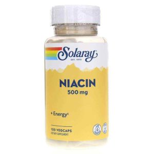Niacin 500 Mg, 100 Veg Capsules, by Solaray