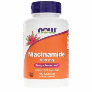 Niacinamide 500 Mg, 100 Capsules, by NOW Foods
