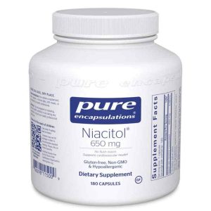 Niacitol (no-flush niacin) 650 Mg, 180 Capsules, by Pure Encapsulations