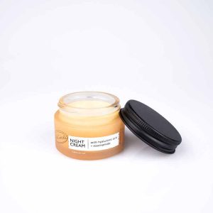Night Cream with Hyaluronic Acid + Niacinamide, by UpCircle